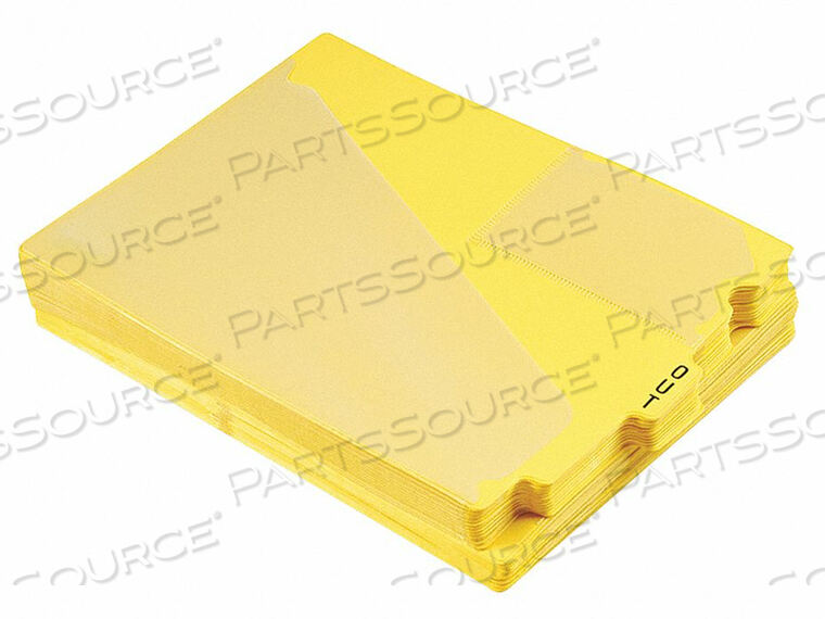 OEM#: PFX13544OUTGUIDES ГОТОВЫЕ НАПЕЧАТАННЫЕ ВКЛАДКИ ЖЕЛТЫЕ PK50 от Tops