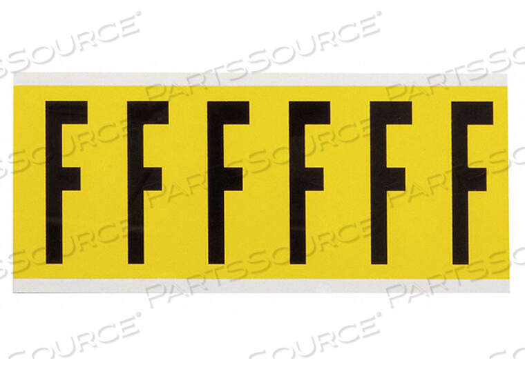 OEM#: 3450-FLETTER LABEL F 1-1/2 ДЮЙМА Ш X 3-1/2 ДЮЙМА В от Brady Americas
