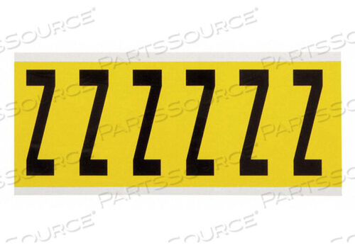 OEM#: 3450-ZLETTER LABEL Z 1-1/2 ДЮЙМА Ш X 3-1/2 ДЮЙМА В от Brady Americas