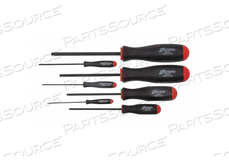 OEM#: 10687SET 7 BALLDRIVER SCREWDRIVERS 1.27-5MM от Bondhus
