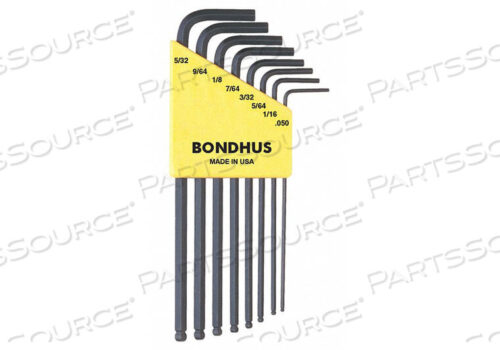 OEM#: 10932SET 8 ШАРИКОВЫХ Г-ОБРАЗНЫХ КЛЮЧЕЙ от Bondhus