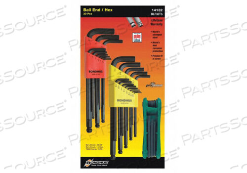 OEM#: 14128BONUS PACK-BALL END L-WRENSET от Bondhus