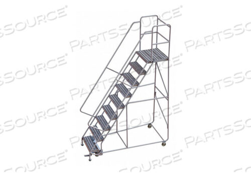 OEM#: WLAR109244-D49 АЛЮМИНИЕВАЯ ЛЕСТНИЦА НА КОЛЕСАХ, 24W РЕБРИСТАЯ ПРОСТУПЕНЬ, 21D ВЕРХНЯЯ СТУПЕНЬКА, 32 ПОРУЧНЯ от Tri-Arc