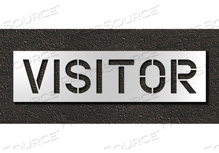 OEM#: STL-116-71234ТРАФАРЕТ ДЛЯ ТРОТУАРНОЙ ПЛАСТИКОВОЙ ДЕКОРАЦИИ VISITOR 12 ДЮЙМОВ от RAE Products & Chemicals Corp.