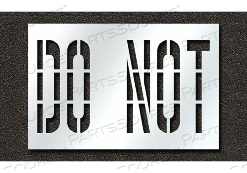 OEM#: STL-116-73635ТРАФАРЕТ ДЛЯ ТРОТУАРНОЙ ДОРОГИ НЕ ДОПУСКАЕТ 36 ДЮЙМОВ от RAE Products & Chemicals Corp.