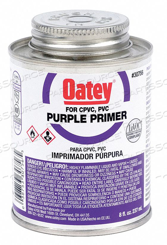 OEM#: 30756PRIMER LOW VOC 8 OZ. PURPLE от Oatey