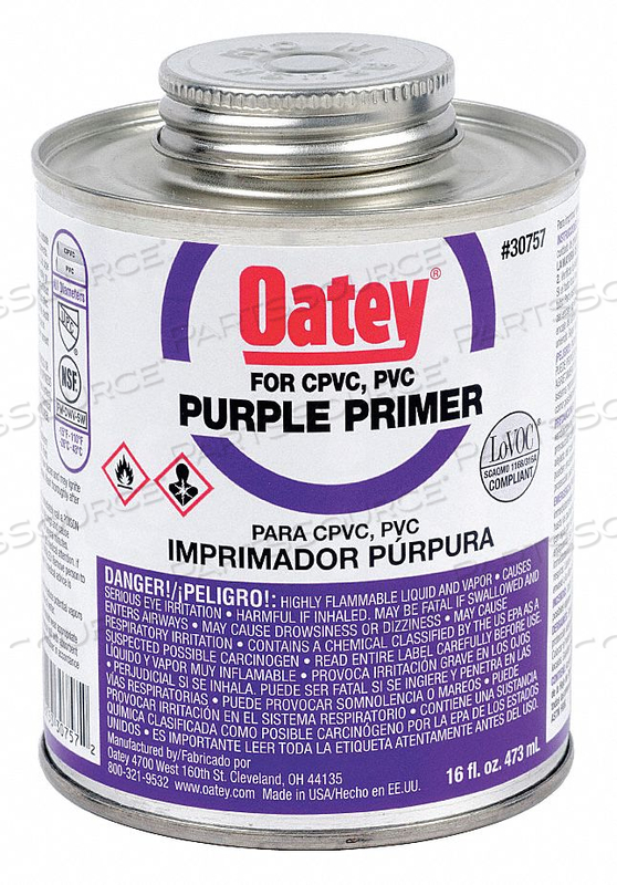 OEM#: 30757PRIMER LOW VOC 16 OZ. PURPLE от Oatey