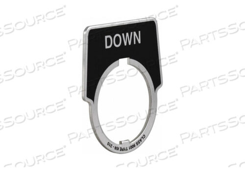 OEM#: 9001KN310ЛЕГЕНДНАЯ ПЛАСТИНА ПОЛУКРУГЛАЯ ВНИЗ ЧЕРНАЯ от APC / American Power Conversion