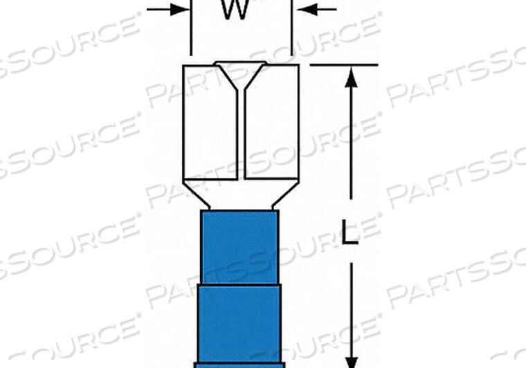 OEM#: MNG14-250DFKFEMALE DISCONNECT BLUE 16-14AWG PK1000 от 3M Healthcare