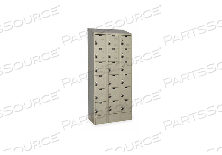 OEM#: URB3288-6ASB-PTREADY-BUILT II ШКАФЧИК ШЕСТИ ЯРУСНЫЙ 3 ШИРОКИЙ - 12 X 18 X 12 - КОРИЧНЕВЫЙ от Hallowell