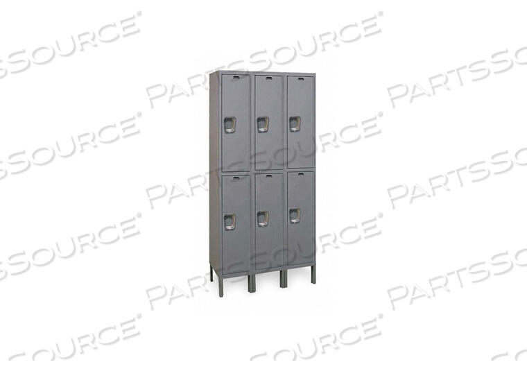 OEM#: UY3228-2HGWARDROBE LOCKR SOLID 3 WIDE 2 TIER GRAY by Hallowell
