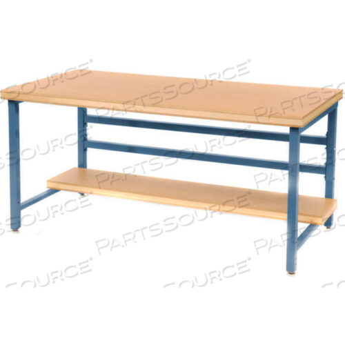 СТАЦИОНАРНЫЙ ВЕРСТАК 60 X 30 С КВАДРАТНОЙ ВЕРШИНОЙ - СИНИЙ