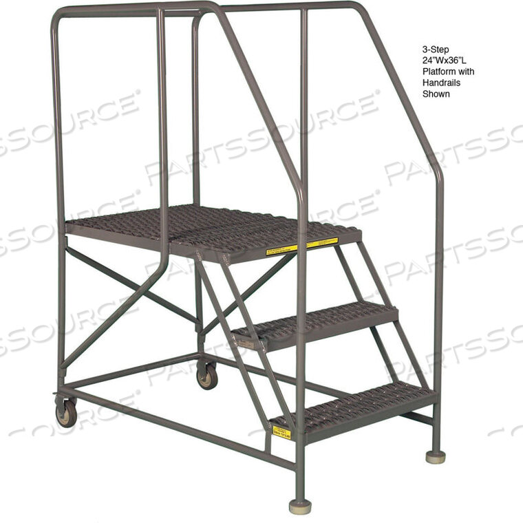 OEM#: WLWP153636МОБИЛЬНАЯ 5-СТУПЕНЧАТАЯ СТАЛЬНАЯ ЛЕСТНИЦА 36Ш X 36Л С ПОРУЧНЯМИ - WLWP153636 от Tri-Arc