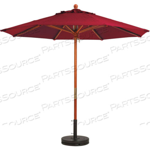 OEM#: 989427317 ДЕРЕВЯННЫЙ УЛИЧНЫЙ ЗОНТ MARKET, БОРДОВЫЙ от Grosfillex
