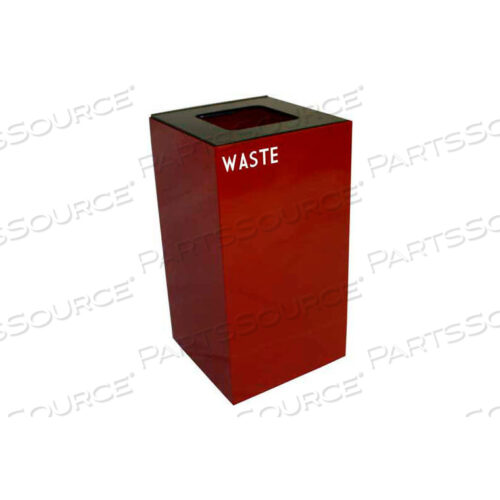 СТАЛЬНОЙ КОНТЕЙНЕР ДЛЯ ПЕРЕРАБОТКИ С ОТВЕРСТИЕМ ДЛЯ УТИЛИЗАЦИИ ОТХОДОВ - ЕМКОСТЬ 28 ГАЛЛОНОВ КРАСНЫЙ