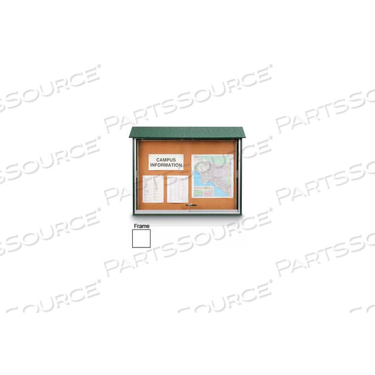 OEM#: UVMC5240-WH УЛИЧНЫЙ ЦЕНТР СООБЩЕНИЙ С РАЗДВИЖНОЙ ДВЕРЬЮ - 52 Ш X 40 В - БЕЛЫЙ от United Visual Products