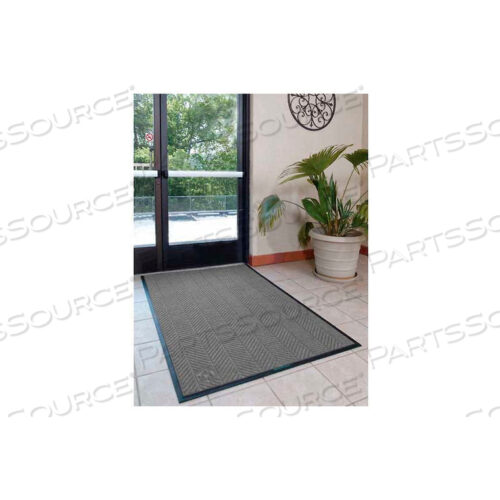 WATERHOG ECO ELITE CLASSIC БОРДЮРНЫЙ ВХОДНОЙ КОВРИК ТОЛЩИНОЙ 3/8 3 X 5 СЕРЫЙ