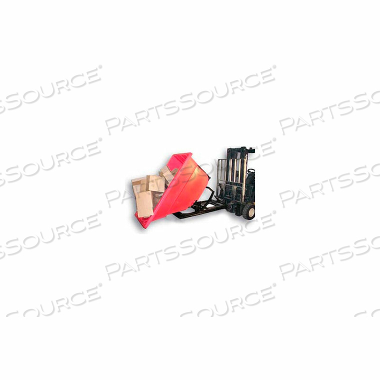 OEM#: SD-1.1 КРАСНЫЙ ПЛАСТИКОВЫЙ САМОРАЗГРУЗОЧНЫЙ БУНКЕР ДЛЯ ПОГРУЗЧИКА, 1-1/10 куб. ярдов, ВМЕСТИМОСТЬ 1000 ФУНТОВ, КРАСНЫЙ от Bayhead Products