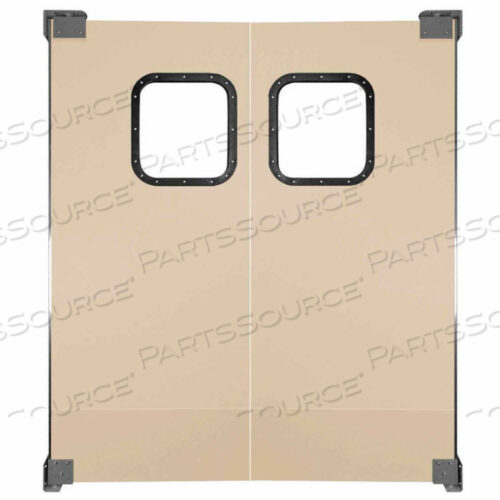 LIGHT TO MEDIUM DUTY SERVICE DOOR DOUBLE PANEL BEIGE 4 X 7