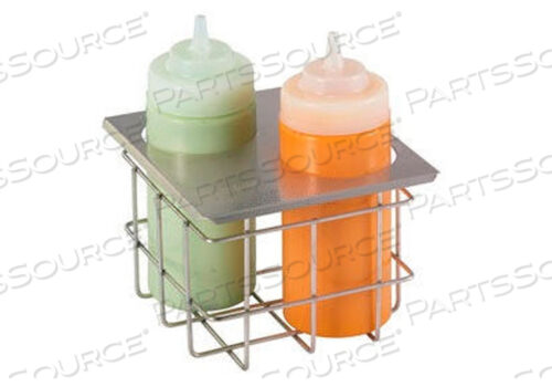 ДЕРЖАТЕЛЬ ДЛЯ БУТЫЛОК ДЛЯ ХОЛОДИЛЬНОГО СТОЛА, ВМЕЩАЕТ (2) БУТЫЛКИ-СЖИМАЛКИ ОБЪЕМОМ 16 УНЦИЙ