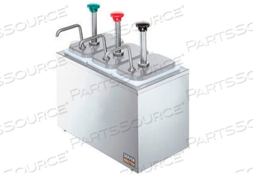 87390, ИЗОЛИРОВАННЫЙ БАР С (3) НАСОСАМИ ИЗ НЕРЖАВЕЮЩЕЙ СТАЛИ И (3) ГЛУБОКИМ ФОНТАННЫМИ БАНКАМИ