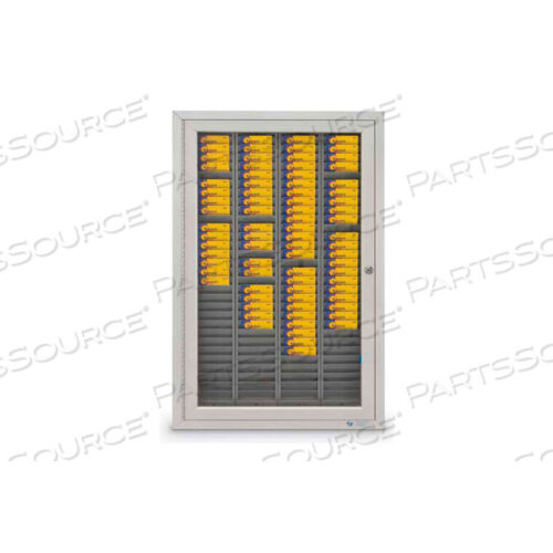 OEM#: UV4221АЛЮМИНИЕВЫЙ ШКАФ ДЛЯ БЕЙДЖЕЙ И КАРТОЧЕК ТАБЛИЧНОГО УЧЕТА, 120 СЛОТОВ, 22 Ш x 3-1/4 Д x 35 В, АТЛАСНЫЙ от United Visual Products