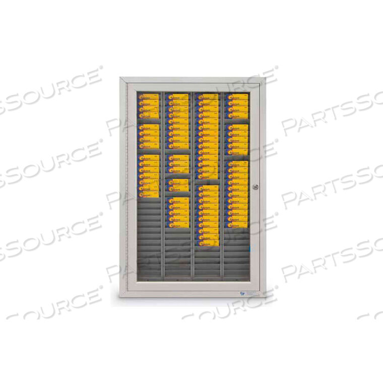 OEM#: UV4221АЛЮМИНИЕВЫЙ ШКАФ ДЛЯ БЕЙДЖЕЙ И КАРТОЧЕК ТАБЛИЧНОГО УЧЕТА, 120 СЛОТОВ, 22 Ш x 3-1/4 Д x 35 В, АТЛАСНЫЙ от United Visual Products