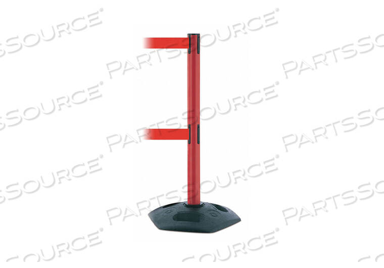 OEM#: 886T2-21-STD-NO-R5X-CBARRIER POST WITH BELT 7-1/2 FT L RED by Tensabarrier