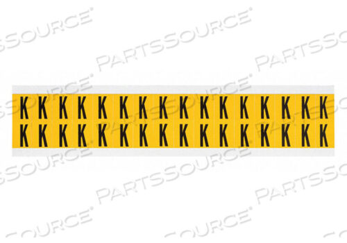 OEM#: 1520-KLETTER LABEL K 3/4IN.HX9/16IN.W VINYL от Brady Americas