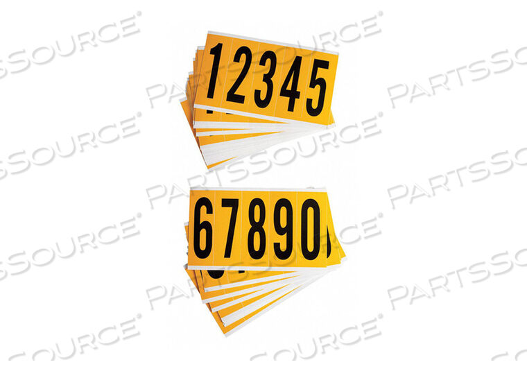 OEM#: 1560-# ЭТИКЕТКА НОМЕРОВ КОМПЛЕКТА 0 THRU 9 5IN.HX1-3/4IN.W от Brady Americas