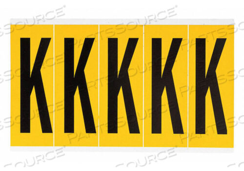 OEM#: 1560-KLETTER LABEL K 5IN.HX1-3/4IN.W VINYL от Brady Americas