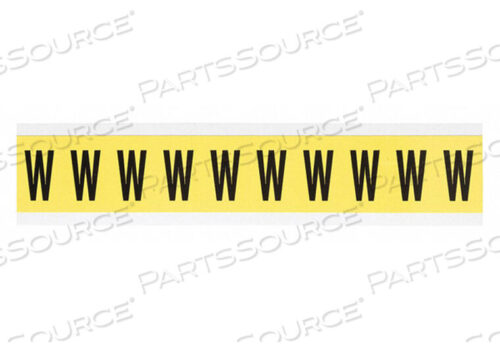 OEM#: 3430-WБУКВА ЭТИКЕТКА W 1-1/2IN.HX7/8IN.W ВИНИЛОВАЯ от Brady Americas