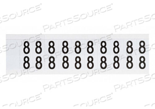 OEM#: 9712-8НОМЕР ЭТИКЕТКИ 8 3/4IN.HX21/32IN.W VINYL от Brady Americas