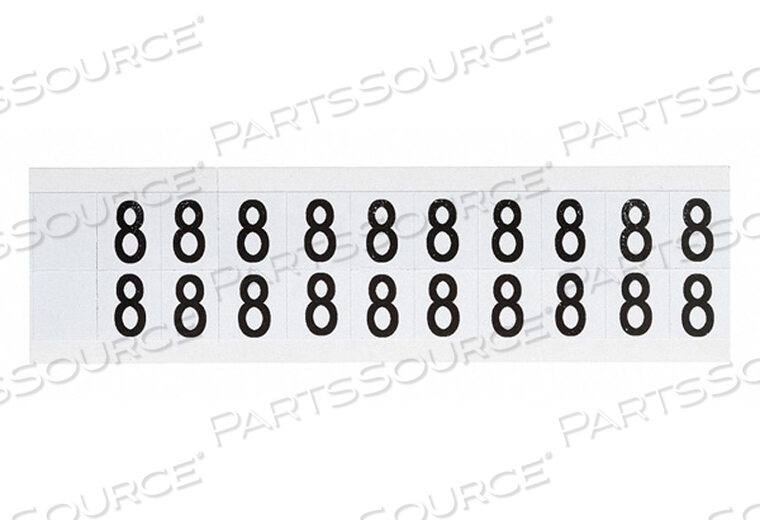OEM#: 9712-8НОМЕР ЭТИКЕТКИ 8 3/4IN.HX21/32IN.W VINYL от Brady Americas