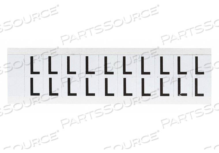 OEM#: 9712-LLETTER LABEL L 3/4IN.HX21/32IN.W VINYL от Brady Americas