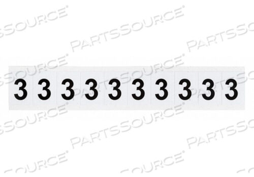 OEM#: 9713-3ЭТИКЕТКА С НОМЕРОМ 1-1/2 H 1-11/64 W PK10 от Brady Americas
