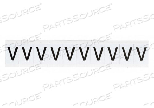 OEM#: 9713-VБУКВА ЭТИКЕТКА 1-1/2 H 1-11/64 W PK10 от Brady Americas