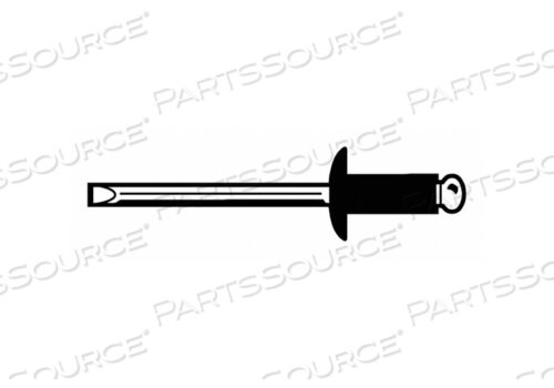 ГЛУХАЯ ЗАКЛЕПКА 1/4 D X 0.875 L PK1000