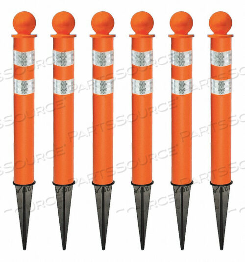 OEM#: 95412-6DOTGROUND POST ORANGE REFLECTIVE PK6 от Mr. Chain