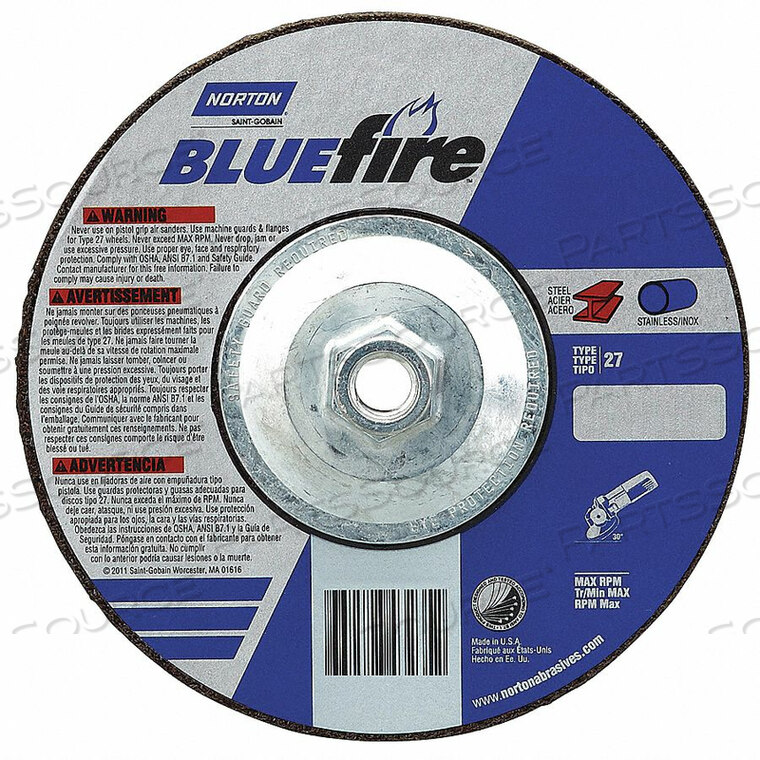 OEM#: 66252843240ДИСК С УГЛУБЛЕННЫМ ЦЕНТРОМ 9 D 1/8 T 5/8-11 от Norton | Saint-Gobain Abrasives