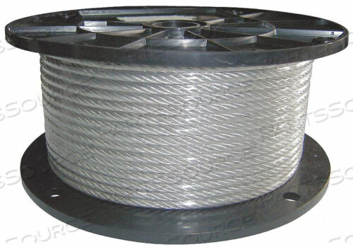 OEM#: 33RF87CABLE 1/8 ДЮЙМА. 500 ФУТОВ. 7 X 7 ПРОЗРАЧНЫЙ ВИНИЛ от DAYTON ELECTRIC MANUFACTURING CO