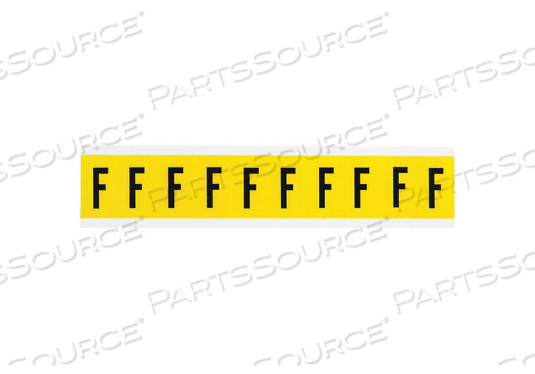 OEM#: 3430-FLETTER LABEL F BLK ON YLLW 1-1/2INH от Brady Americas