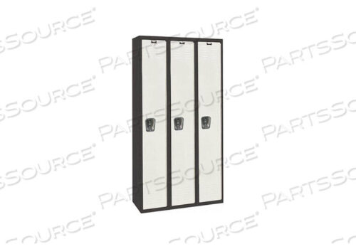 OEM#: U3282-1MPSОДНОЯРУСНЫЙ 3-ДВЕРНЫЙ ЧЕРНЫЙ СТАЛЬНОЙ ШКАФЧИК, 12WX18DX72H, ЧЕРНЫЙ/СВЕТЛО-СЕРЫЙ, В РАЗОБРАННОМ СОБРАНИЕМ от Hallowell