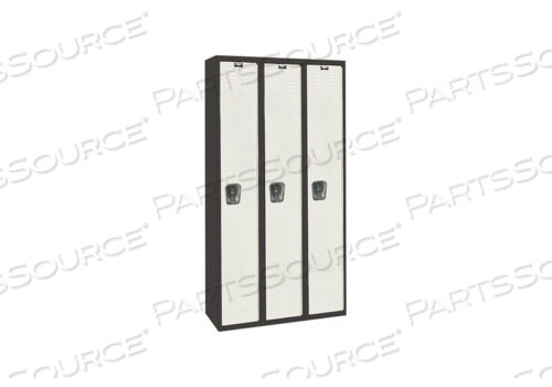 OEM#: U3282-1A-MPSОДНОЯРУСНЫЙ 3-ДВЕРНЫЙ ЧЕРНЫЙ СТАЛЬНОЙ ШКАФЧИК, 12WX18DX72H, ЧЕРНЫЙ/СВЕТЛО-СЕРЫЙ, СБОРКА Hallowell