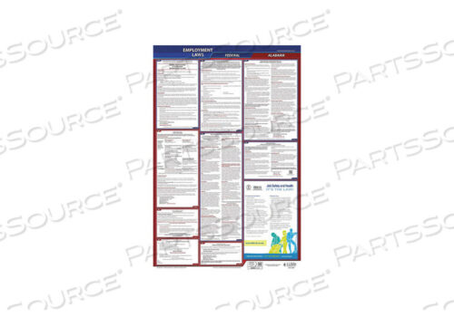 OEM#: 300-AL-3LABORLAW ПЛАКАТ FED/STA AL ENG 26INH 3YR от J.J. Keller & Associates