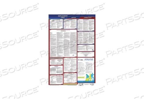 OEM#: 300-CT-1LABORLAW ПЛАКАТ FED/STA CT ENG 26INH 1YR от J.J. Keller & Associates