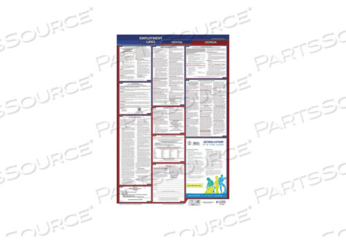 OEM#: 300-GALABORLAW POSTER FED/STA GA ENG 40WX26INH от J.J. Keller & Associates