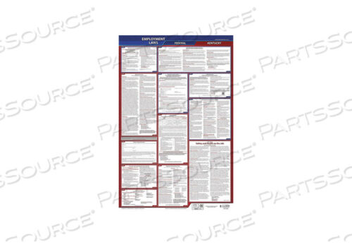 OEM#: 300-KY-1LABORLAW ПЛАКАТ FED/STA KY ENG 26INH 1YR от J.J. Keller & Associates