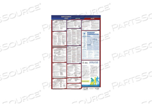 OEM#: 300-MELABORLAW POSTER FED/STA ME ENG 40WX26INH от J.J. Keller & Associates