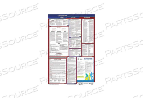 OEM#: 300-NE-1LABORLAW ПЛАКАТ FED/STA NE ENG 26INH 1YR от J.J. Keller & Associates